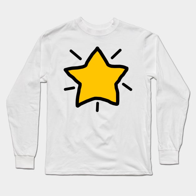 Happy Star Long Sleeve T-Shirt by Pavlushkaaa